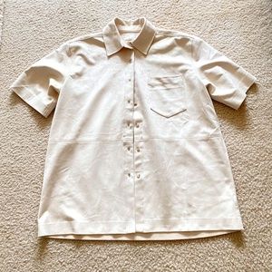 LE FOU WILFRED ARITZIA Funk Button-Up, Oyster, S